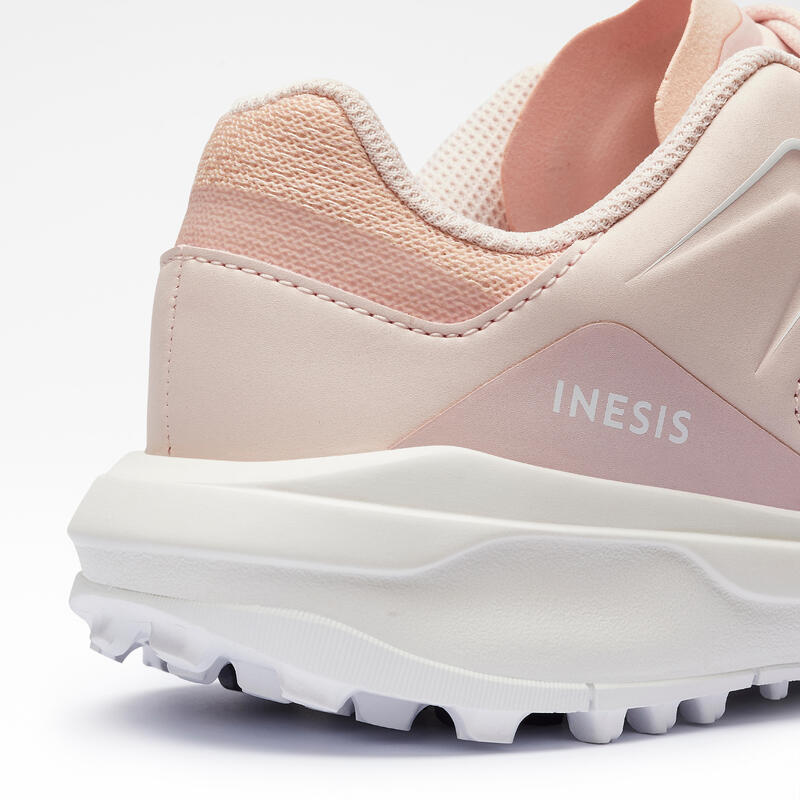 Ademende golfschoenen voor dames WW 500 roze/wit