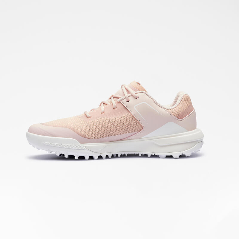 Chaussure golf respirantes Femme - WW 500 rose & blanc