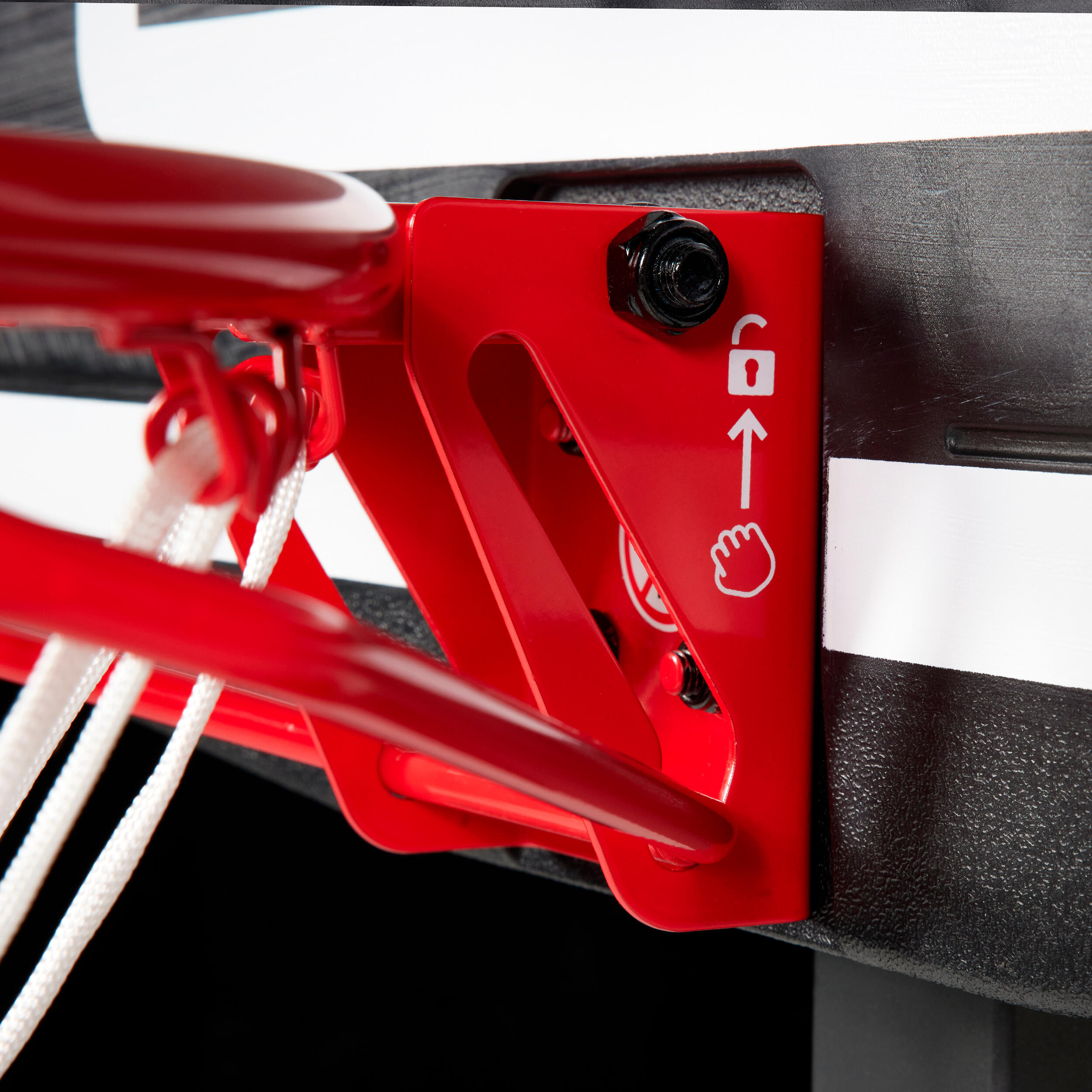 Canasta de baloncesto plegable sobre ruedas de 2,40 m a 3,05 m - B100 Easy Box 5/16