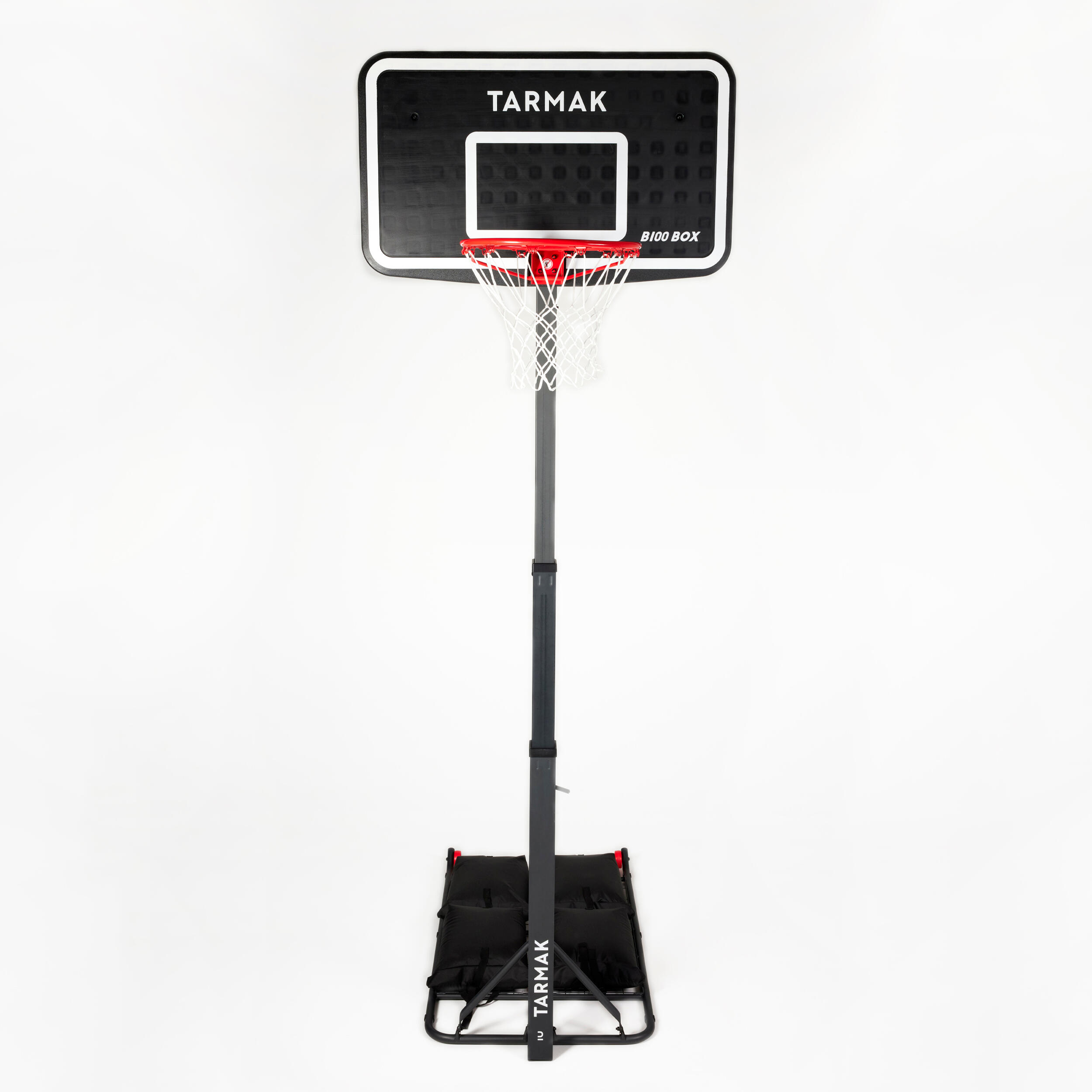 TARMAK Canasta de baloncesto plegable sobre ruedas de 2,40 m a 3,05 m - B100 Easy Box