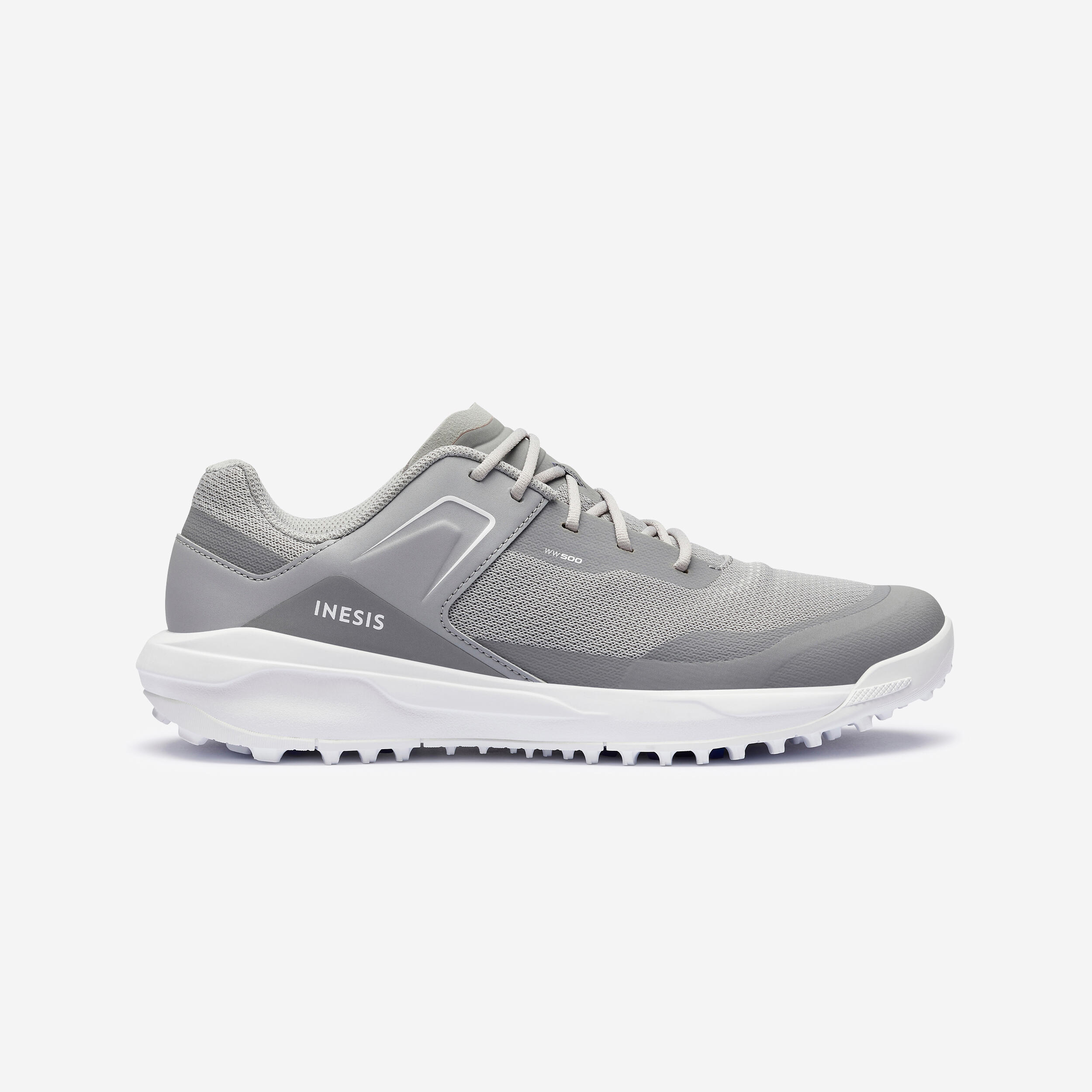 Men's Breathable Golf Shoes - WW 500 Grey 1/5