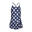 Lila Navy 100 Girls Swimming One-Piece Swimsuit/Skirt - Lily navy