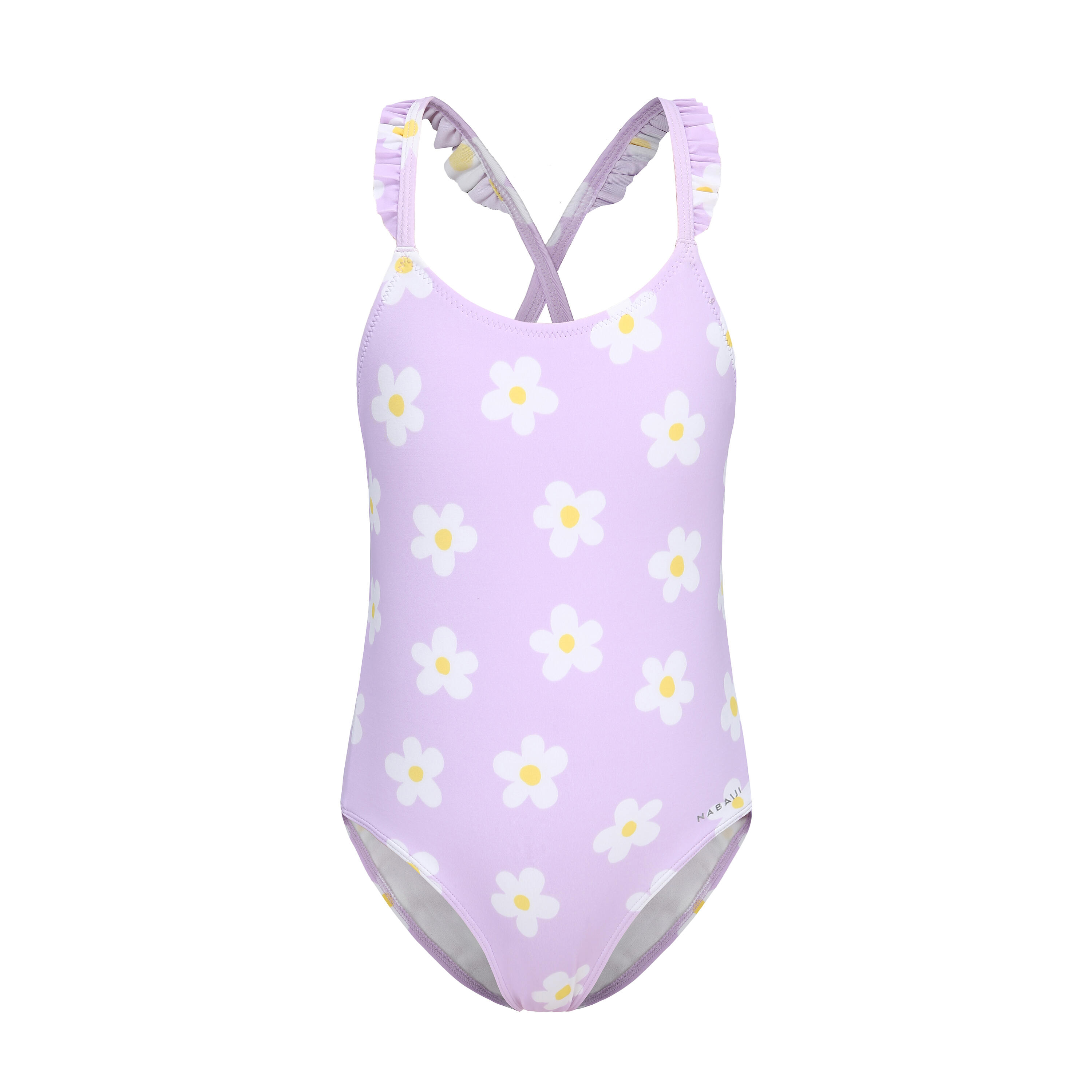 Decathlon Badeanzug Mädchen - Lila Marg lila