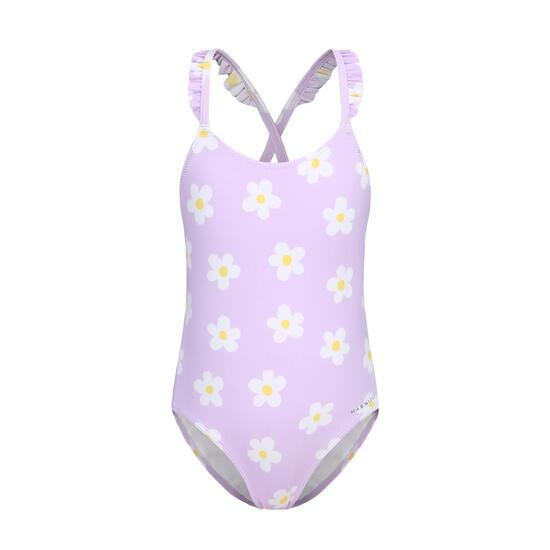 Maillot de bain de natation 1 pièce Fille enfant Lila marg lilas