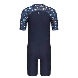 Boy's Wetsuit - Shorty 100 Short Sleeved -PLANET navy