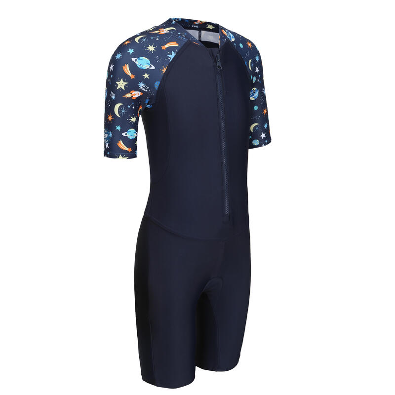 Boy's Wetsuit - Shorty 100 Short Sleeved -PLANET navy