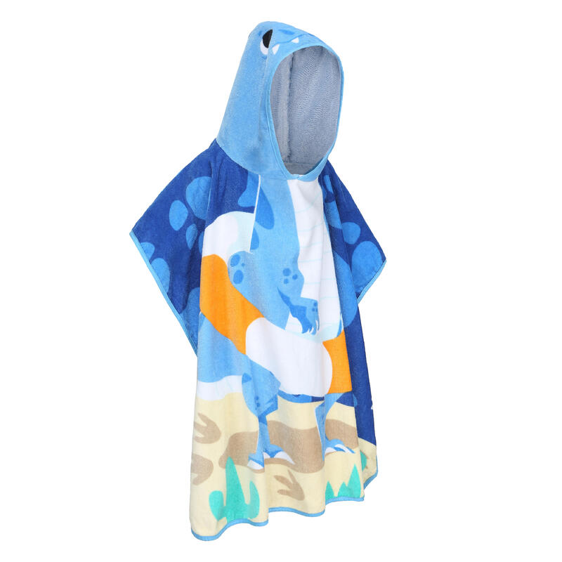 Baby/Kids poncho with hood Dinosaur print