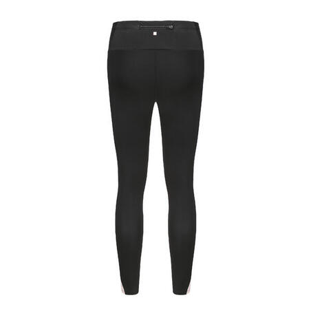 BAS DE MAILLOT DE BAIN LEGGING AQUAGYM-AQUABIKE FEMME NOIR ROSE