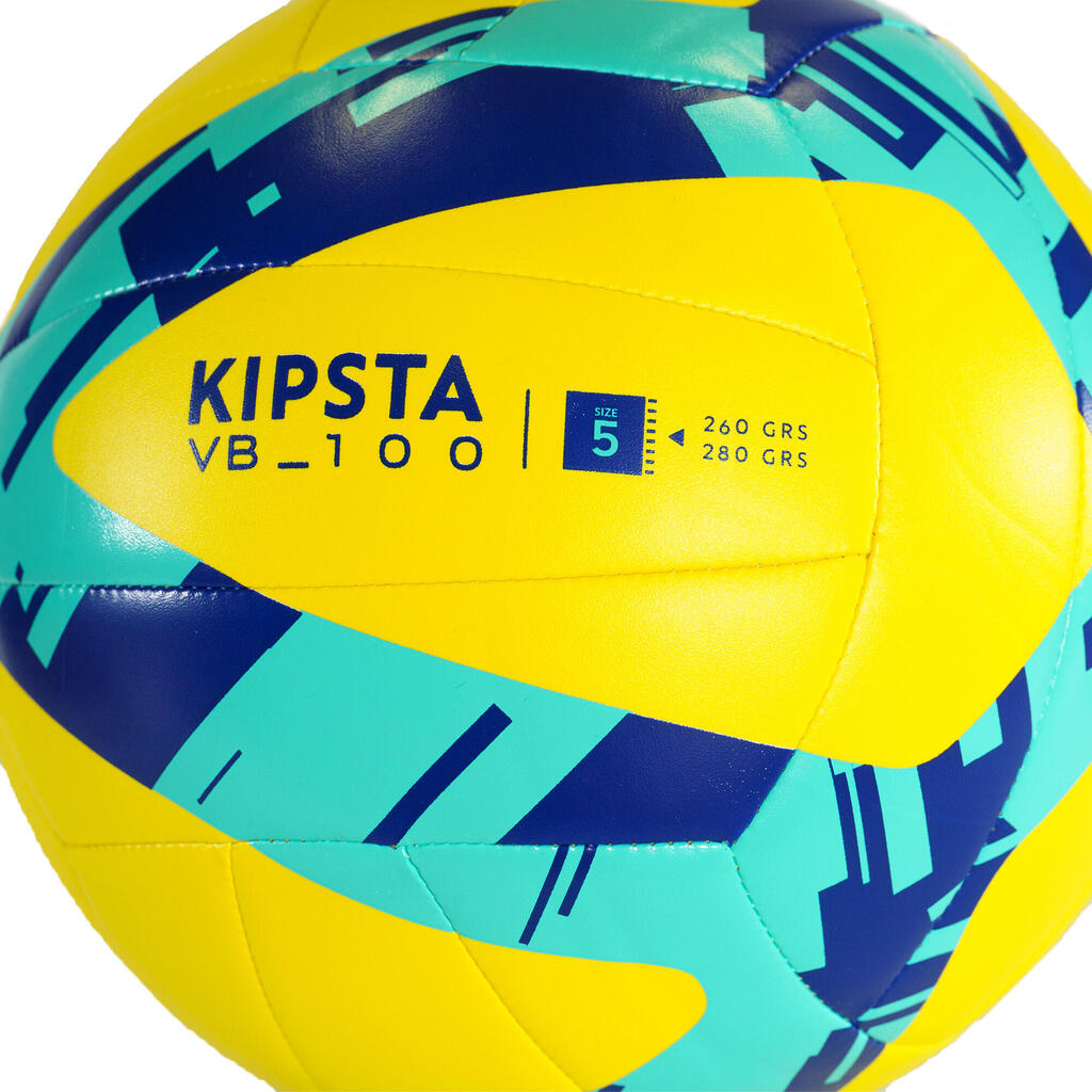 BALLON D'INITIATION AU VOLLEY-BALL V100 JAUNE