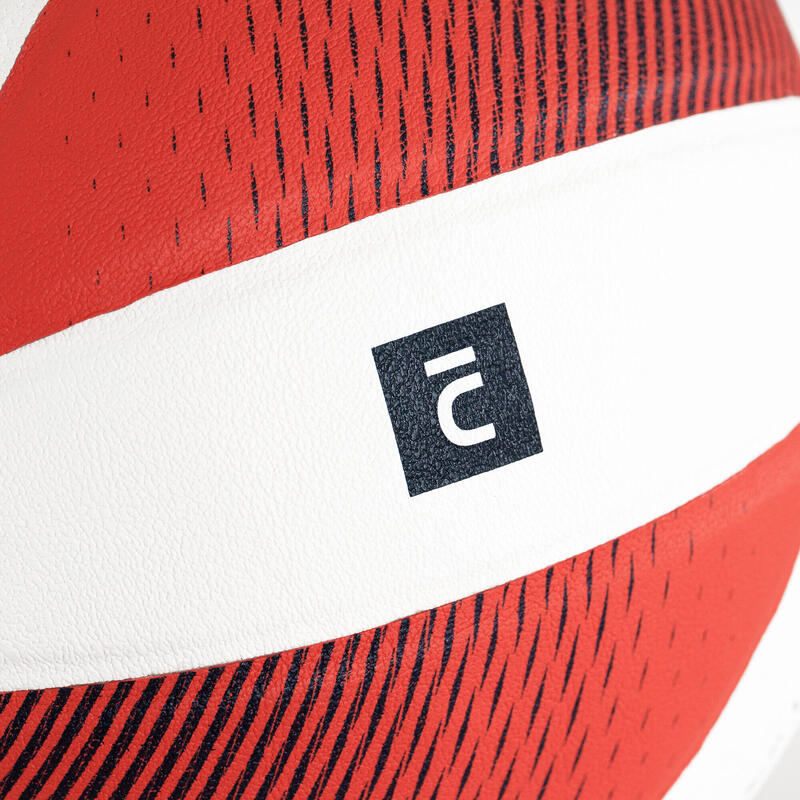 Bola de Voleibol V900 Branco/Vermelho