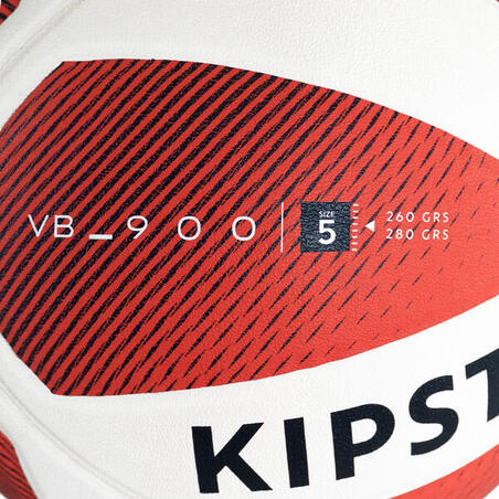 Волейбольний м'яч V900 білий/червоний