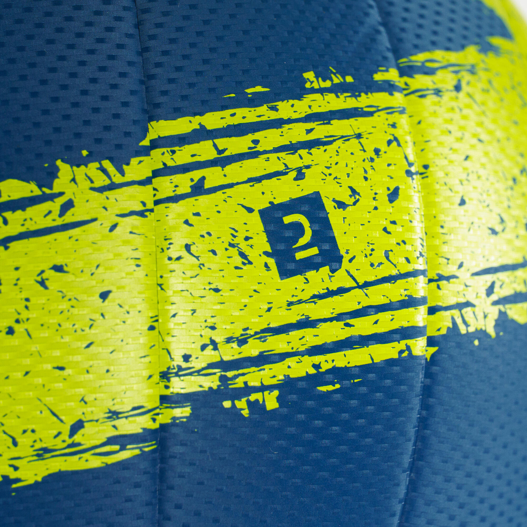 VBO500 OUTDOOR VOLLEYBALL DARK BLUE AND YELLOW