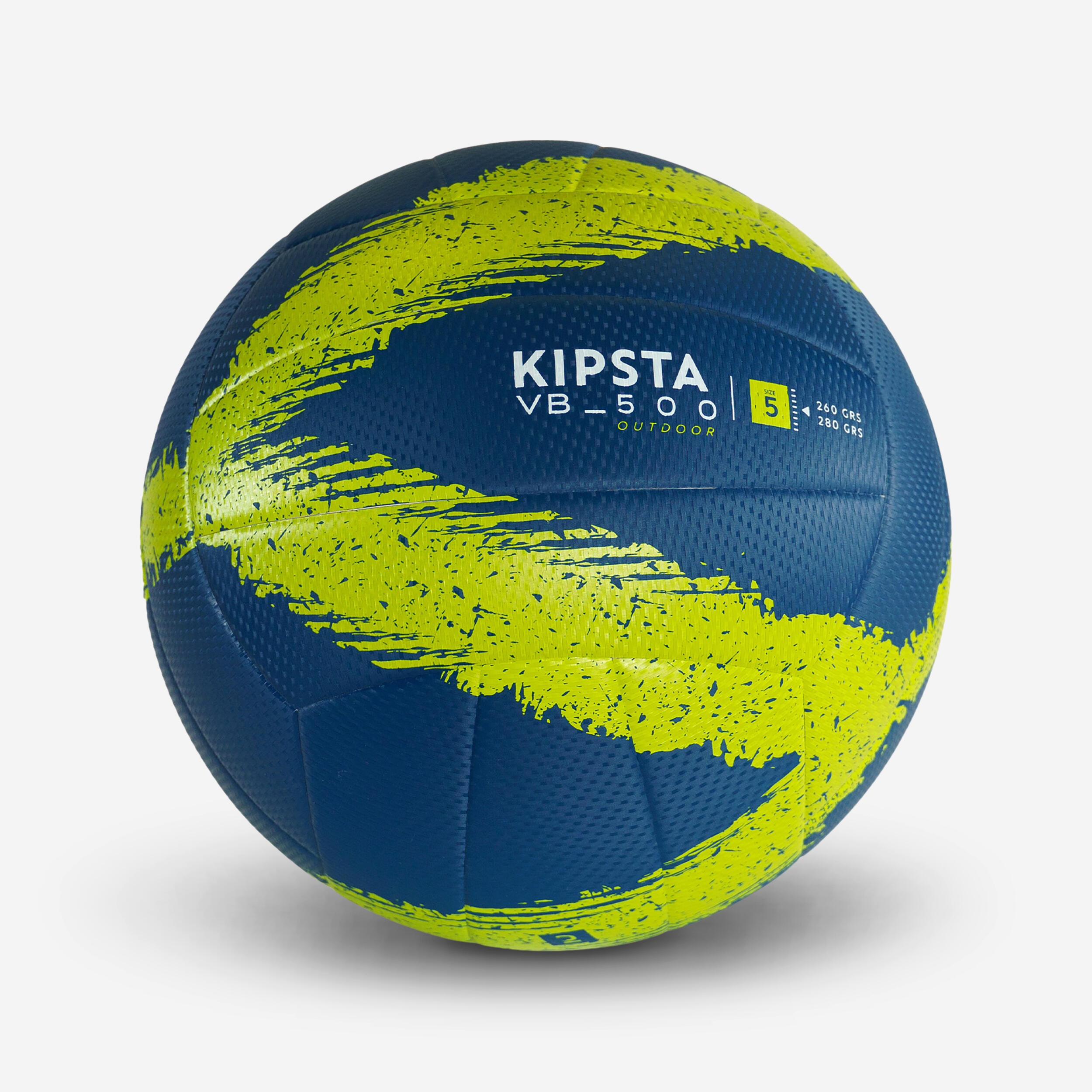 ALLSIX Ballon De Volley-Ball Outdoor Vbo500 Bleu Fonce Et Jaune -