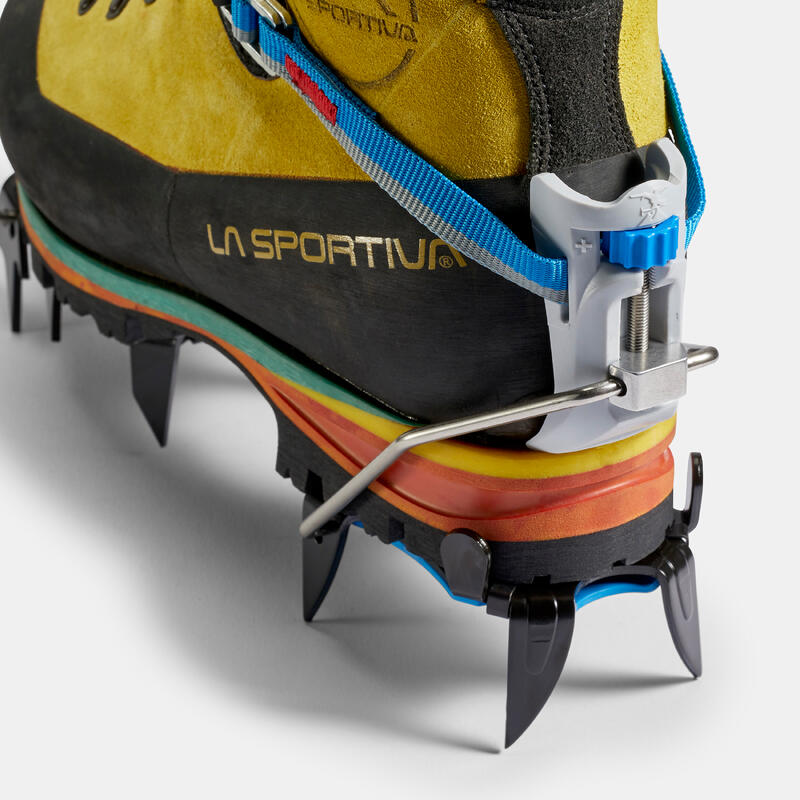 Suntapower Crampons avec 19 Dents en Acier Inoxydable, pour l'Alpinisme  Randonnée Glaciaire Cascade de Glace - Noir M : : Sports et Loisirs