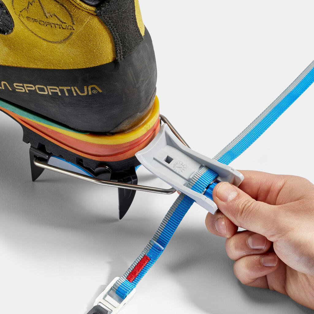 Single-point mountaineering CRAMPONS - AUTOMATIC MONOCEROS