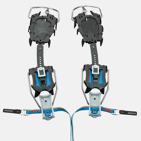 Single-point mountaineering CRAMPONS - AUTOMATIC MONOCEROS