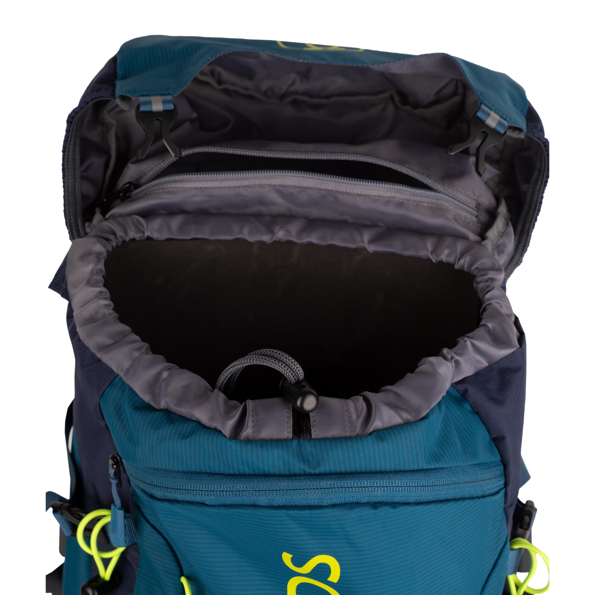 Wanderrucksack Kinder Trollkids - Trolltunga 30 Liter blau/grün 6/8