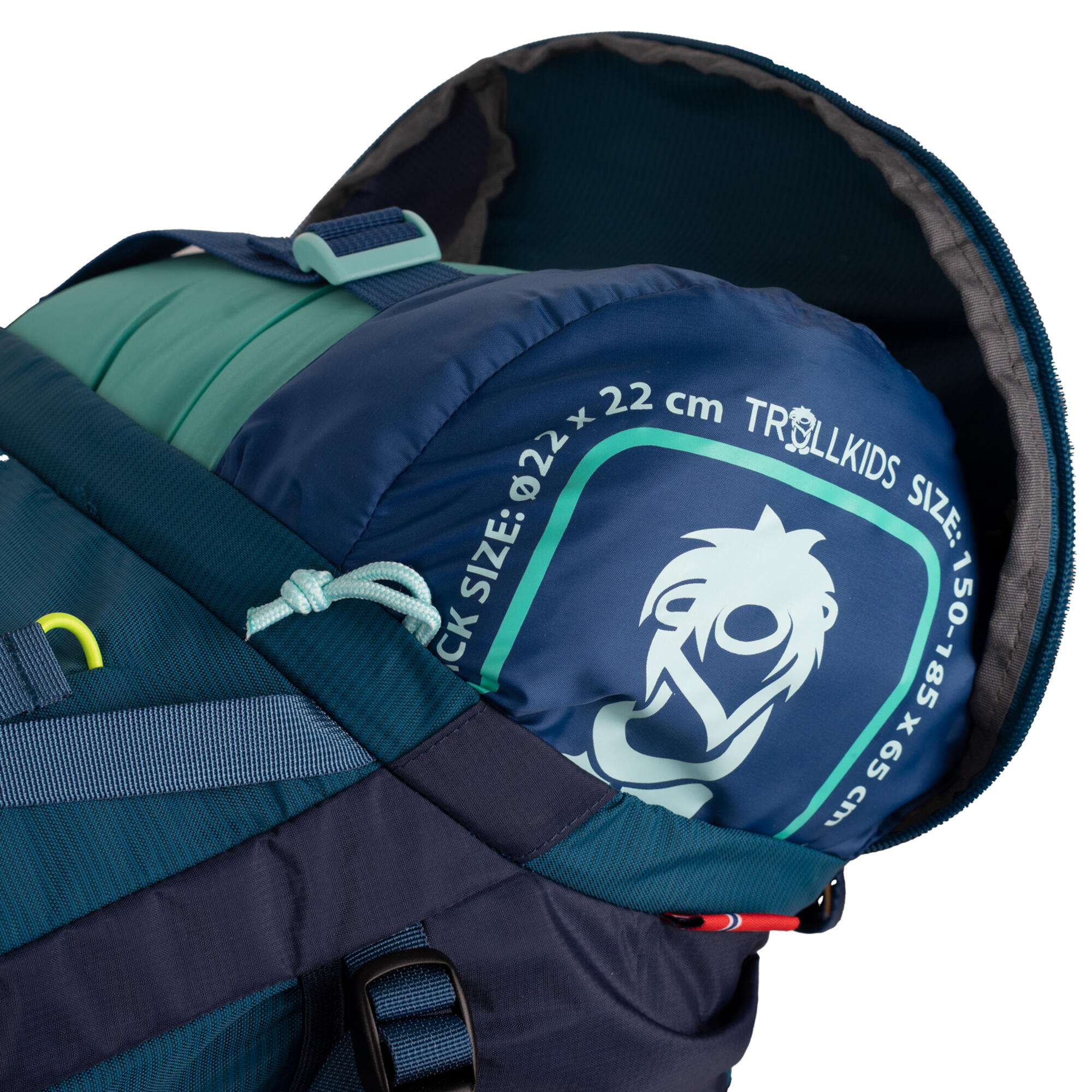 Wanderrucksack Kinder Trollkids - Trolltunga 30 Liter blau/grün 7/8