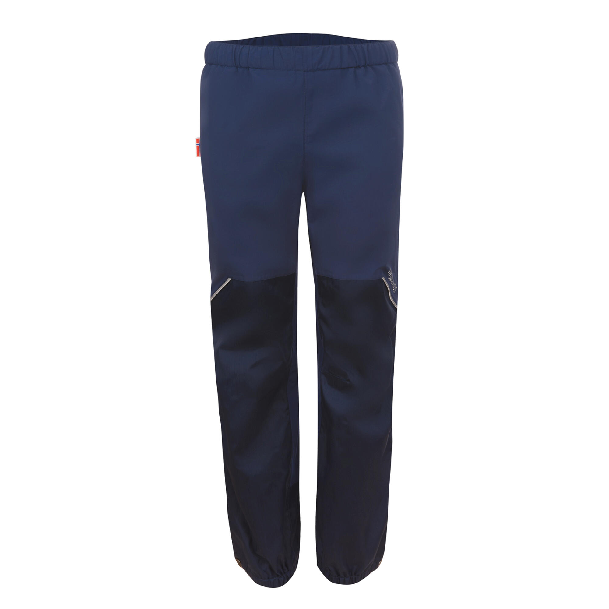 Trollkids Regenhose Kinder wasserdicht Wandern Gr. 104-164 - Lofoten marineblau 3/4