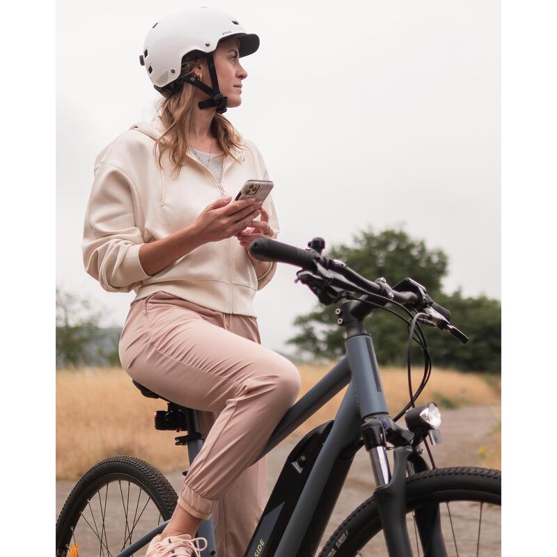 E-Bike Cross 28 Zoll 520 E hoher Einstieg grau