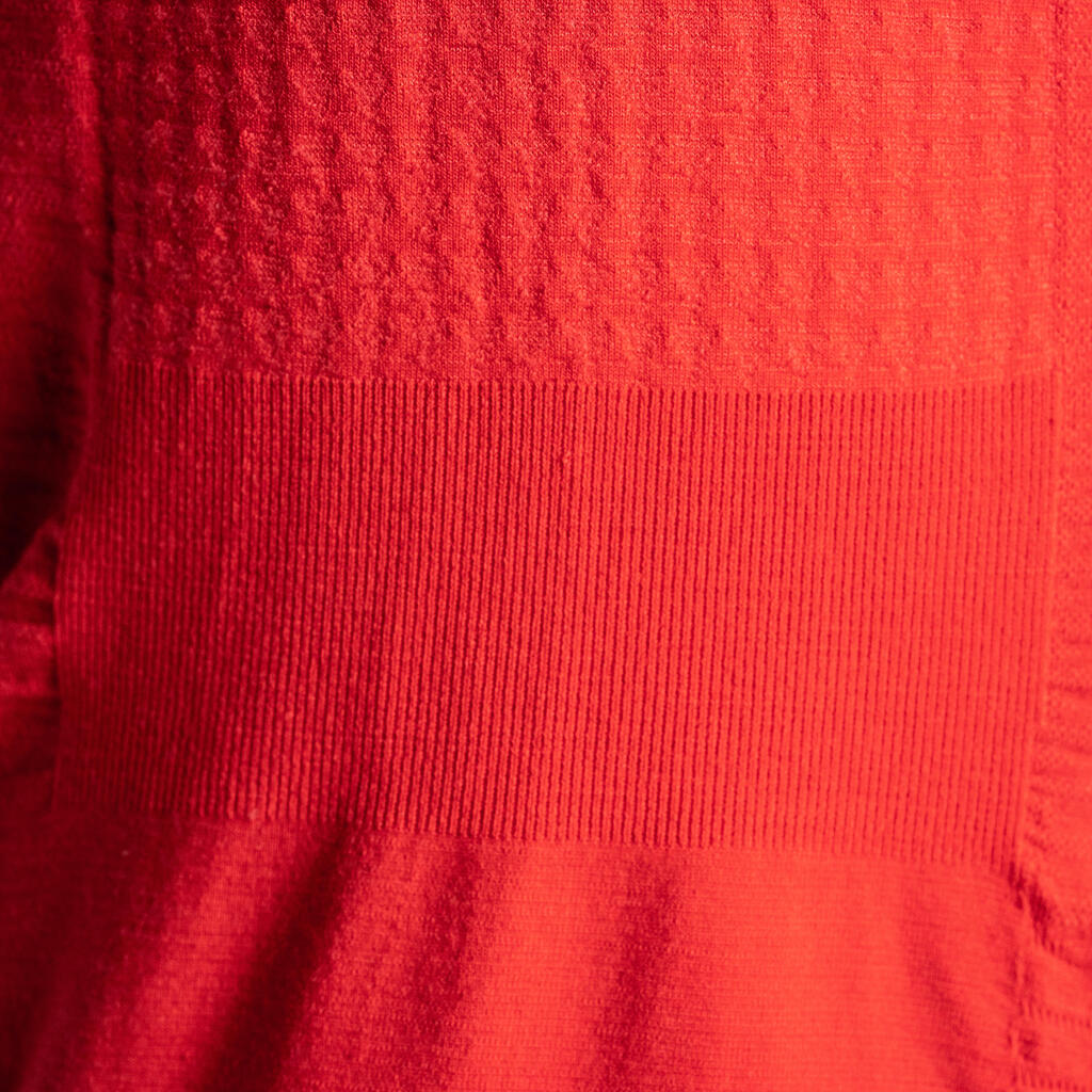 Women's Short-Sleeved Cycling Jersey GRVL900 (48% Merino) - Red