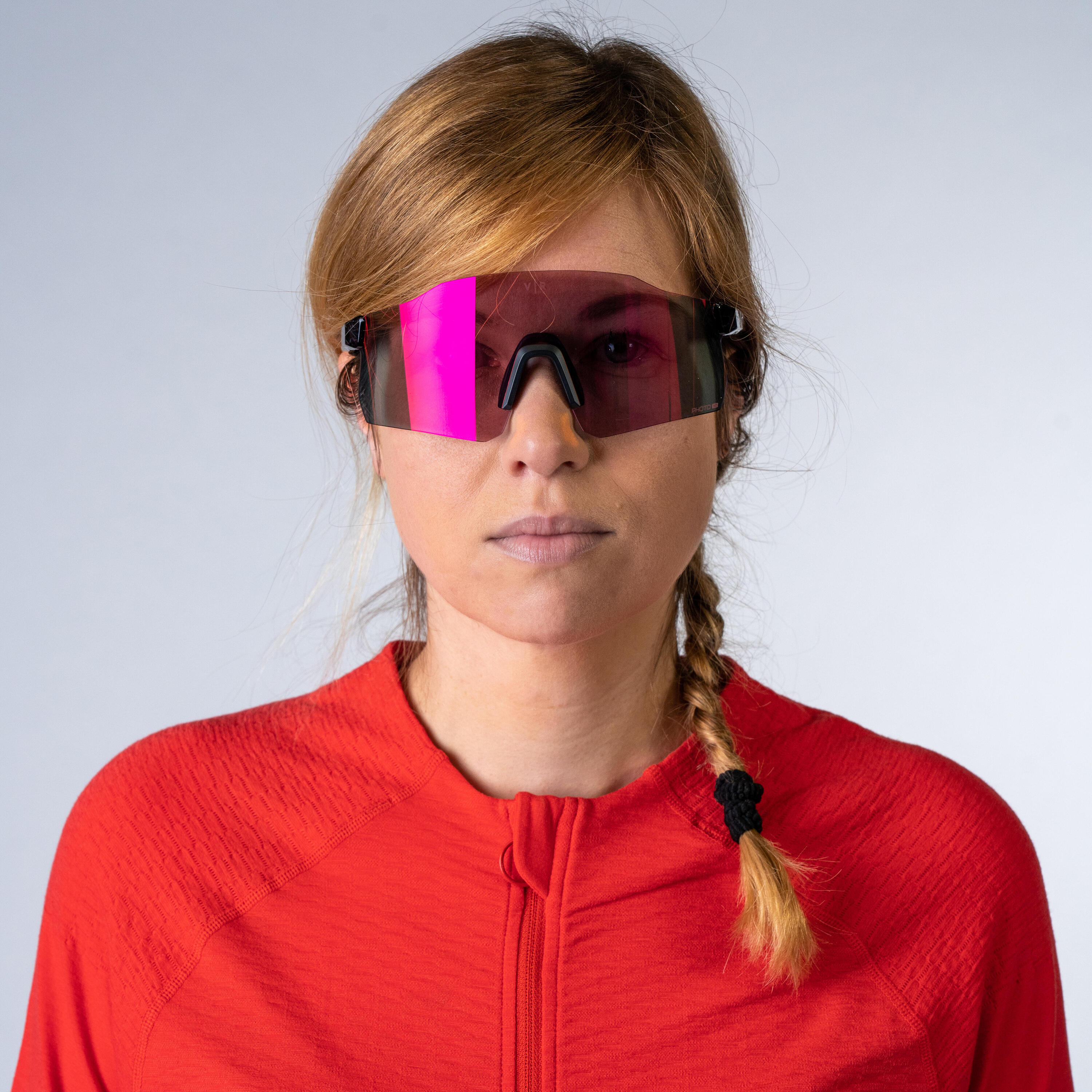 Women's Short-Sleeved Cycling Jersey GRVL900 (48% Merino) - Red 2/10