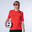 Fietsshirt met korte mouwen voor dames GRVL900 rood 48% merinowol