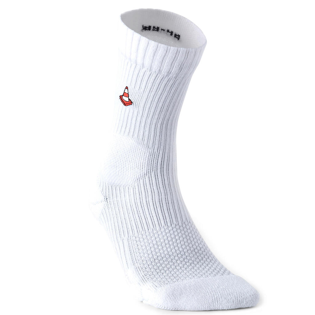 Mid-Rise Skateboard Socks SK100 Tri-Pack