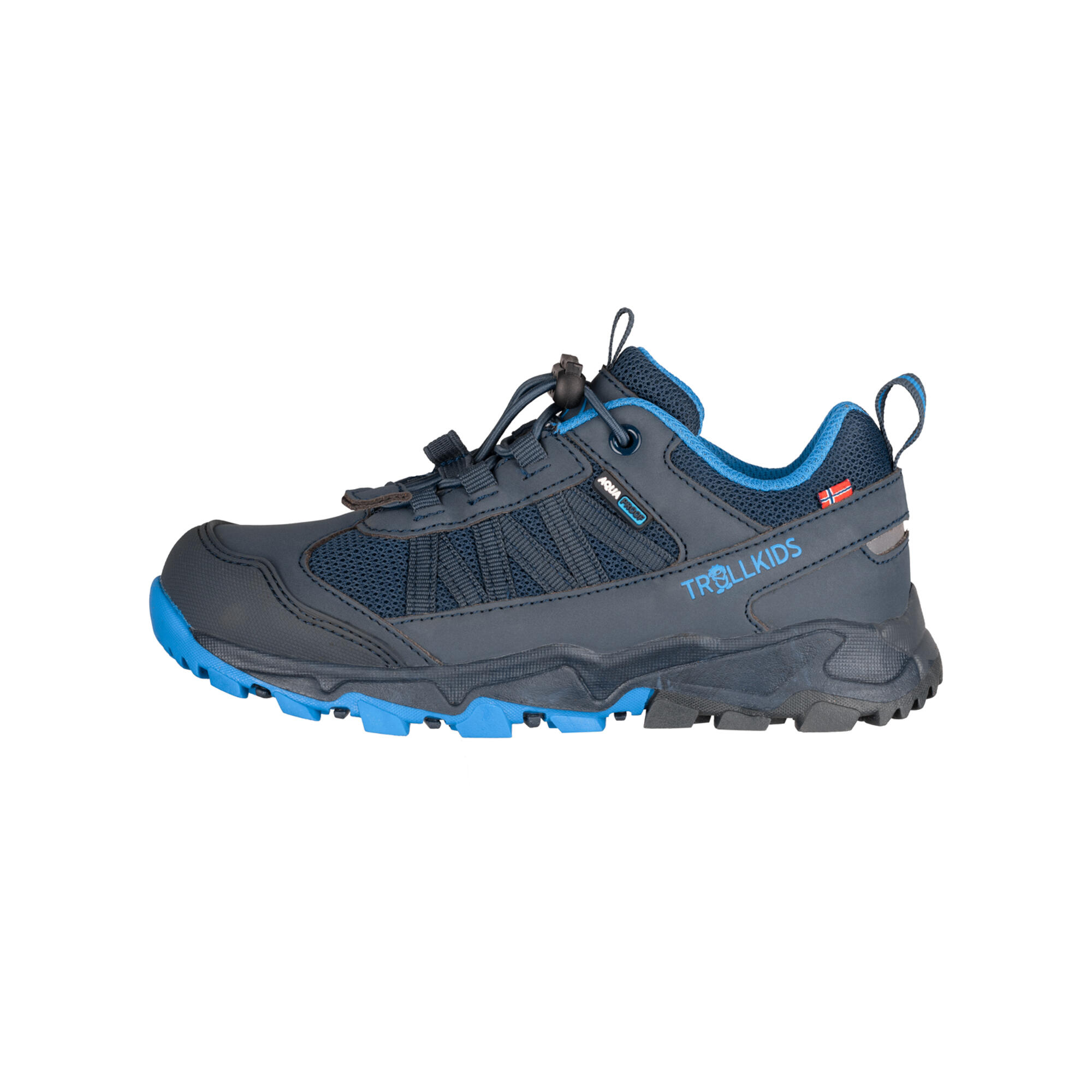 TROLLKIDS Trollkids Tronfjell Wanderschuh Kinder niedrig wasserdicht Gr.32-40 - dunkelblau