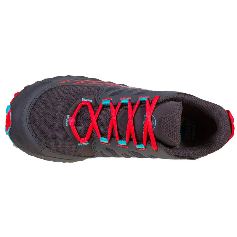 CHAUSSURES DE TRAIL RUNNING FEMME - LYCAN II GORE-TEX GRIS/ROUGE/BLEU