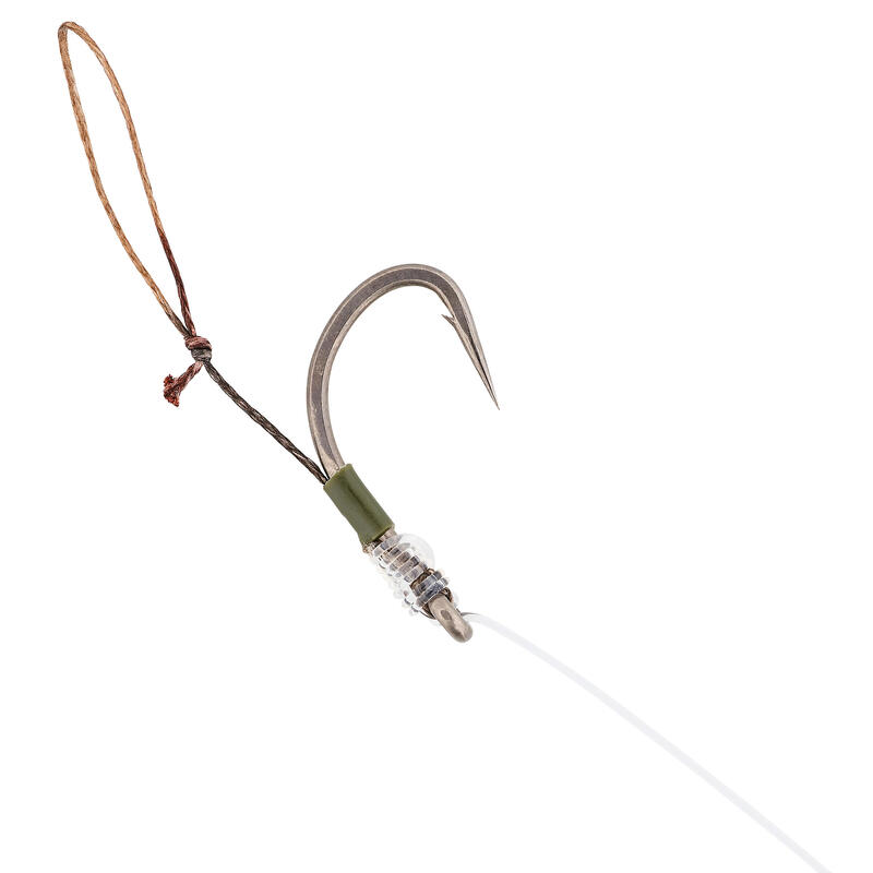 Bajo Línea Carpfishing SN Hook 500 FluoroBraid Montado