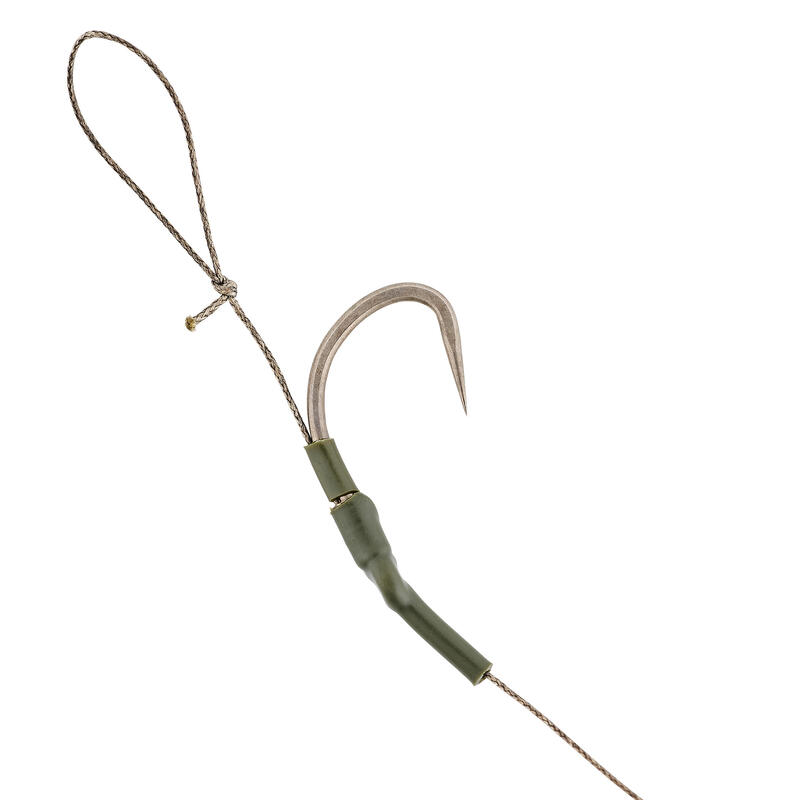 Bajo Línea Carpfishing SN Hook 500 Barbless Montado