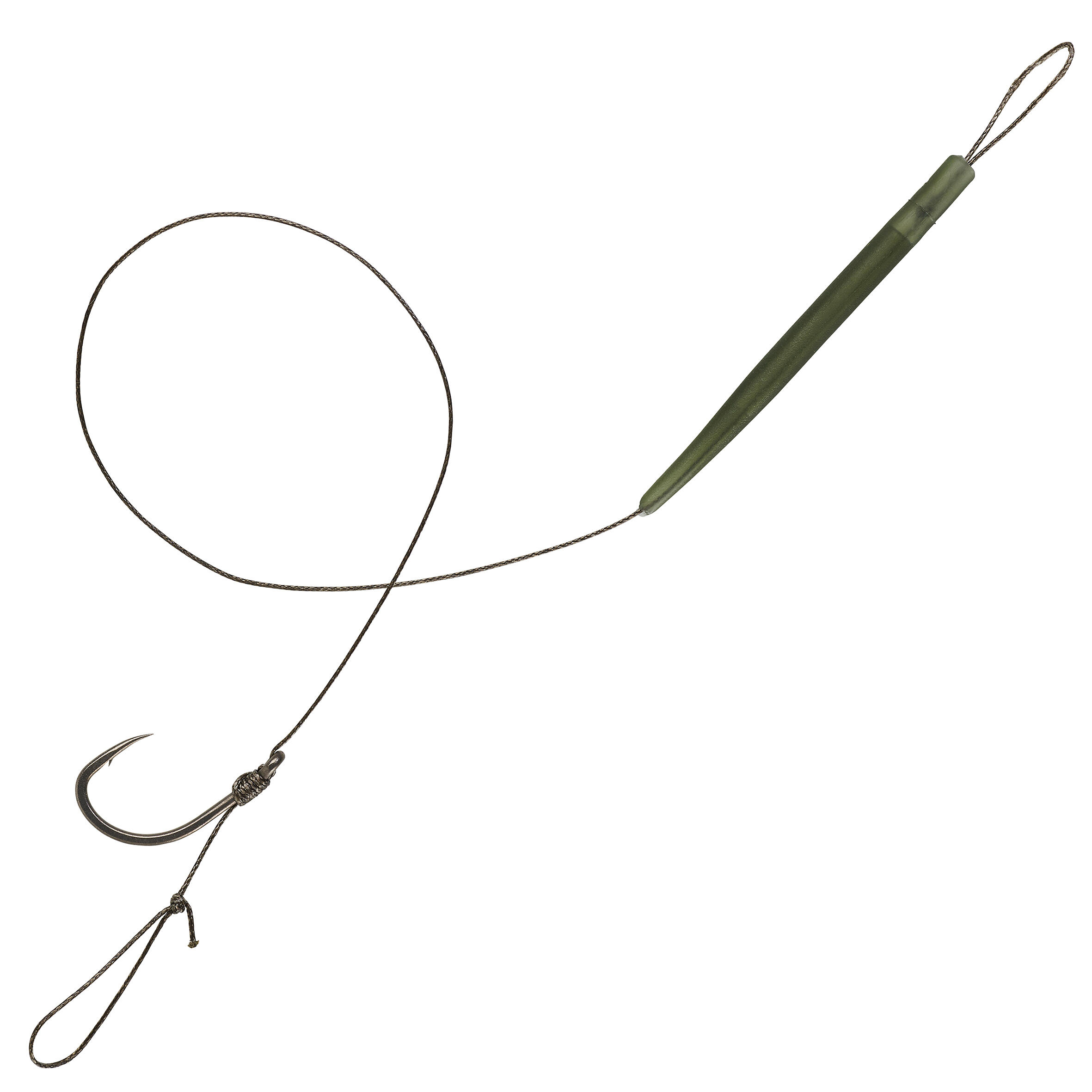 Carp Fishing Rigged Leader Kit (x10) - SN Hook 100 - Caperlan