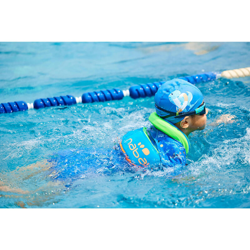 Chaleco flotador piscina niños/ bebés Swimvest+ Rosa Azul