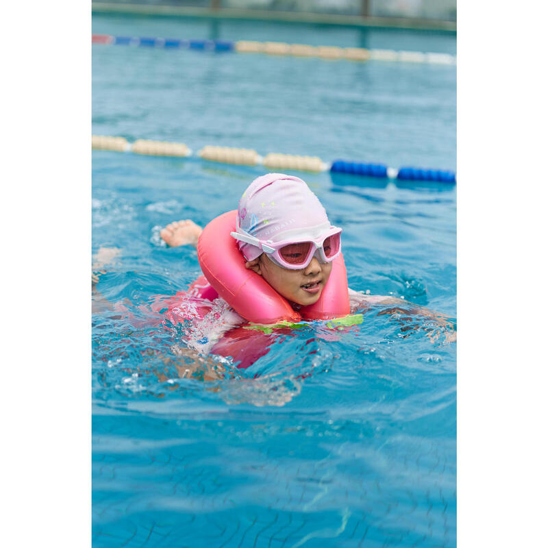 Silicone swim cap - One size - Mermaid pink blue