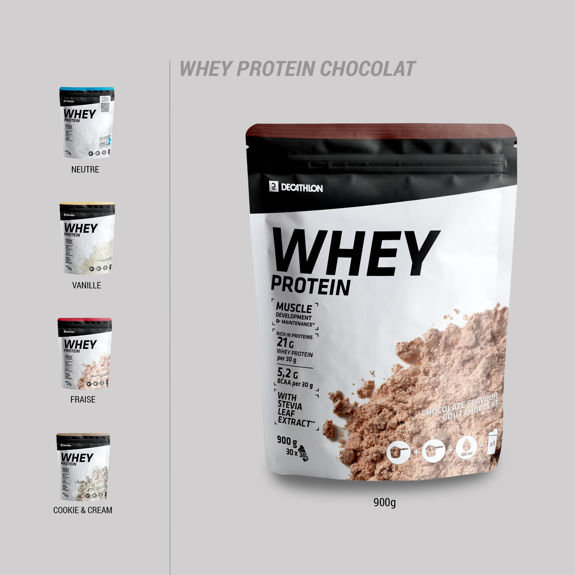 Whey Protein 900g cioccolato 3/14