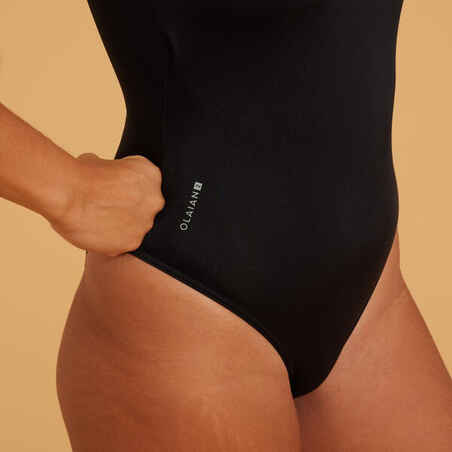 Bañador Mujer surf relleno extraíble negro