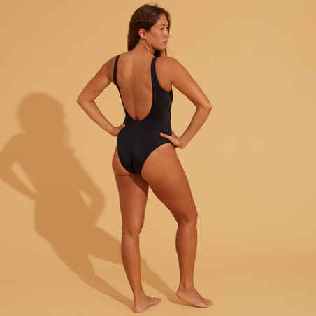 Bañador Mujer surf relleno extraíble negro