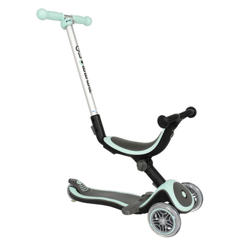 TROTINETE EVOLUTIVA COM 3 RODAS E ASSENTO GLOBBER GO-UP CRIANÇA VERDE MENTA