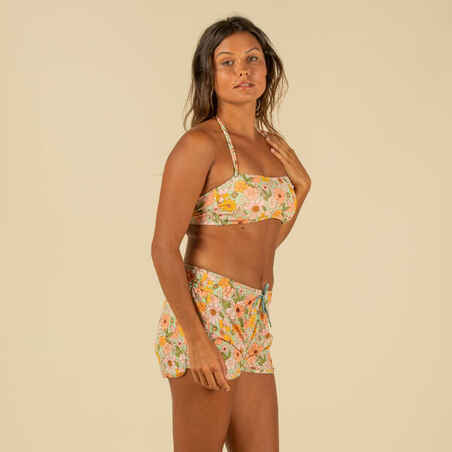 BANDEAU SWIMSUIT TOP LAURA VINTAGE WITH REMOVABLE PADDED CUPS