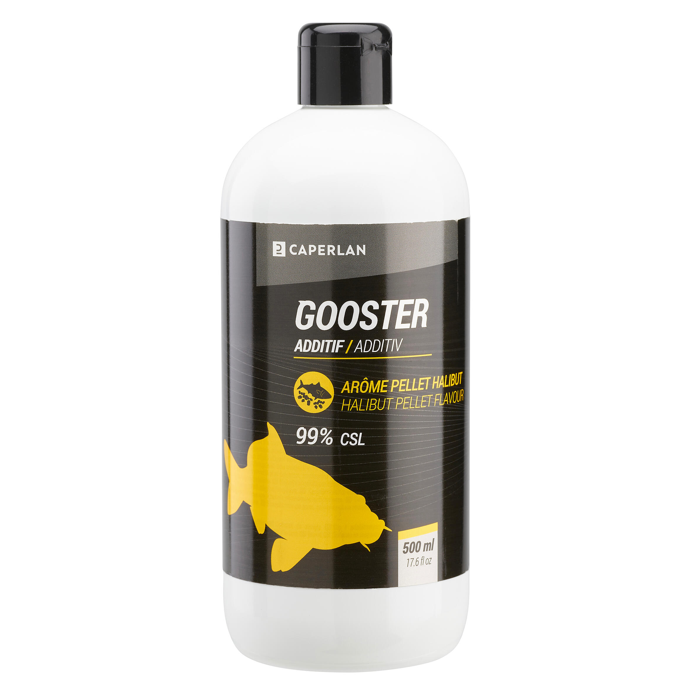 GOOSTER LIQUID ADDITIVE HALIBUT PELLET 500ML 1/3