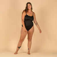 1-piece women's swimsuit CLOE BLACK adjustable X or U shaped back