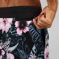 Boardshort surf 500 17" HIBISCO CORAL