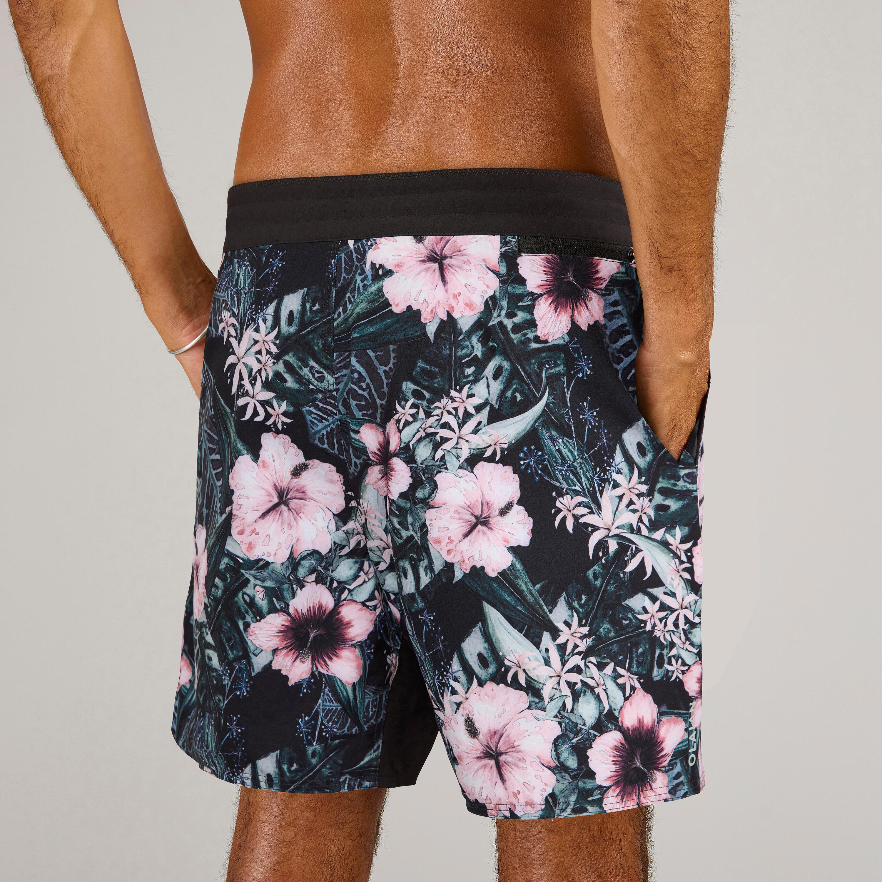 Boardshort surf 500 17" HIBISCO CORAL 3/7