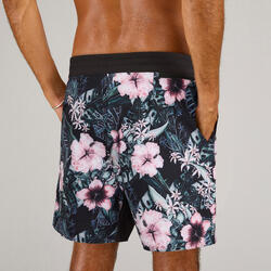 Bañador Hombre 500 17" Hibisco Coral