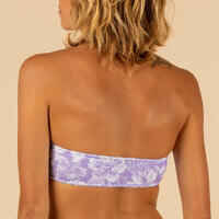 Bandeau Swimsuit Top LORI SELVA violet purple