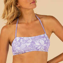 Bandeau Swimsuit Top LORI SELVA violet purple