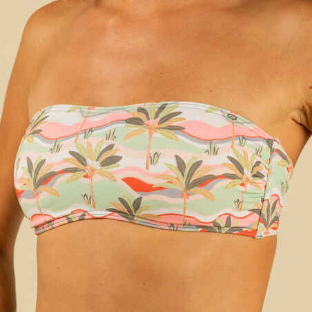 LAURA PALMERAI BANDEAU SWIMSUIT TOP WITH DETACHABLE PADS