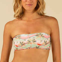 LAURA PALMERAI BANDEAU SWIMSUIT TOP WITH DETACHABLE PADS