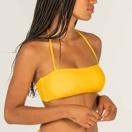 Moteriška maudymosi liemenėlė „Laura“, geltona, su išimamais kaušeliais